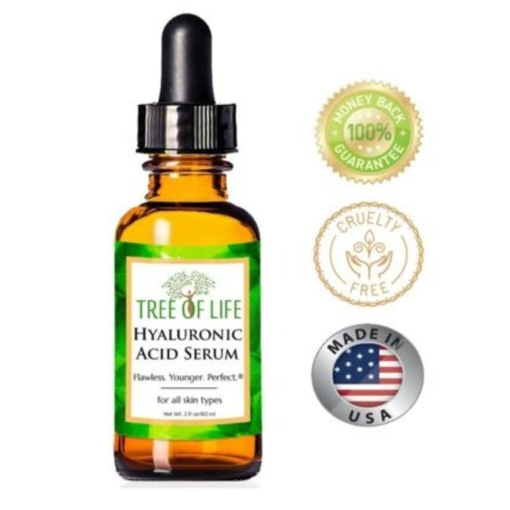 Tree of Life Hyaluronic Acid Serum For All Skin Types 10 oz 30 ml New